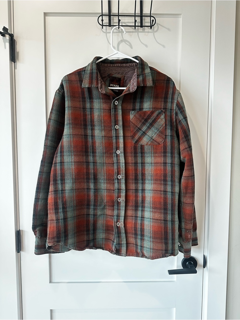 Prana Plaid Button-Up Shirt